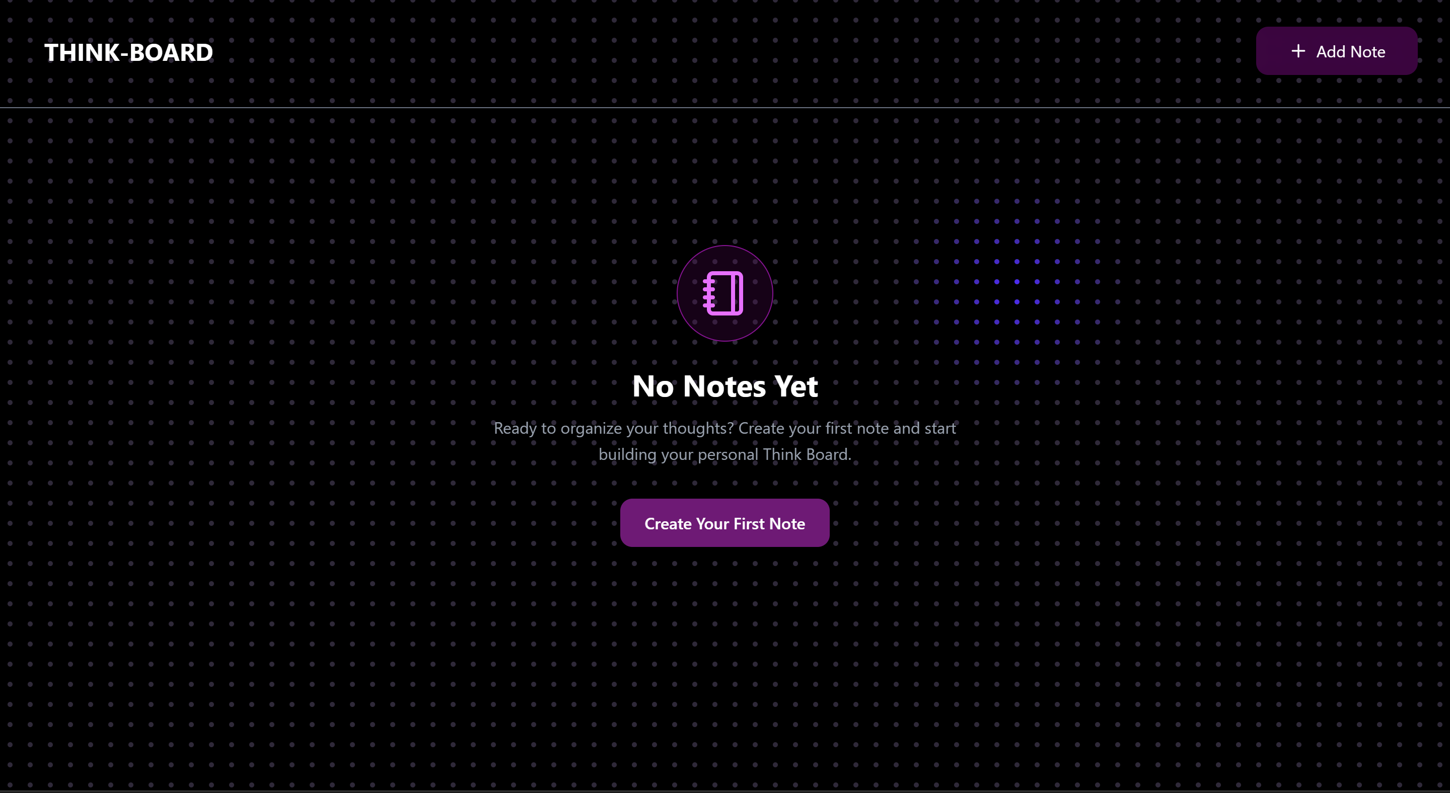Full-stack MERN note taking app